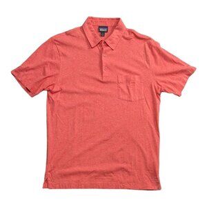 Patagonia Squeaky Clean Polo Shirt Mens S Salmon Stretch Organic Cotton